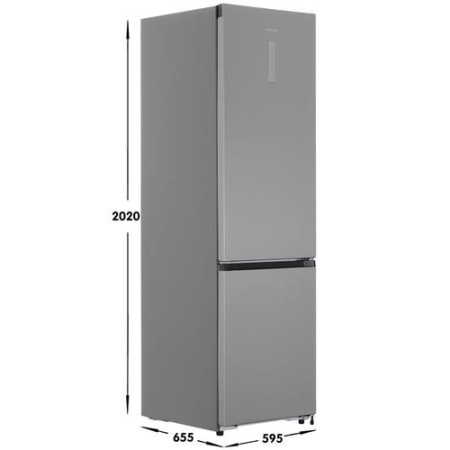 Холодильник с морозильником Hisense RB5P410SACE серебристый