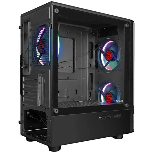 Корпус Ginzzu CL406 mATX Fan 3*12 FRGB (12RR4)