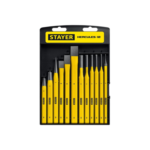Набор зубил и кернеров STAYER Hercules 21077-H12 12 предметов