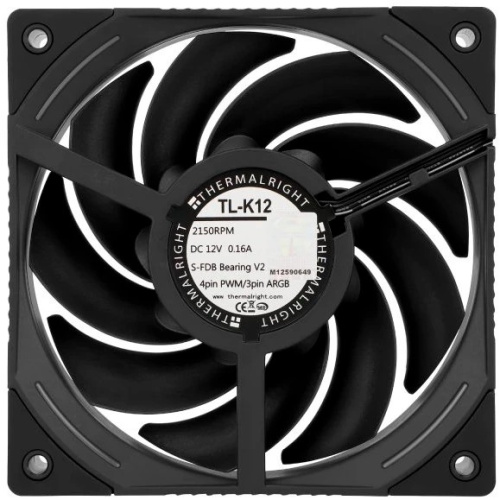 Вентилятор Thermalright TL-K12 (TRTLK12) / ARGB / 120mm PWM