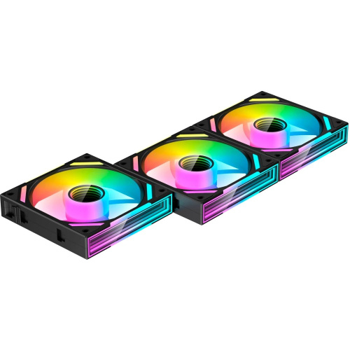 Комплект вентиляторов (3шт) XASTRA FS120B ARGB triple pack 120x120x25мм (PWM, ARGB, Infinity lighting effect., Daisy-chain соединение, 800-2000 rpm)