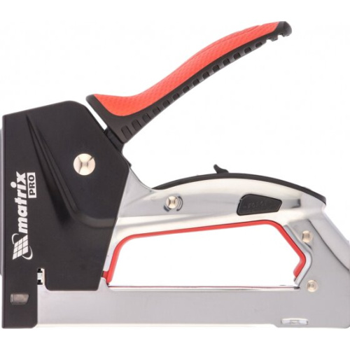 Степлер мебельный MATRIX 40917 стальной, быстрая загрузка