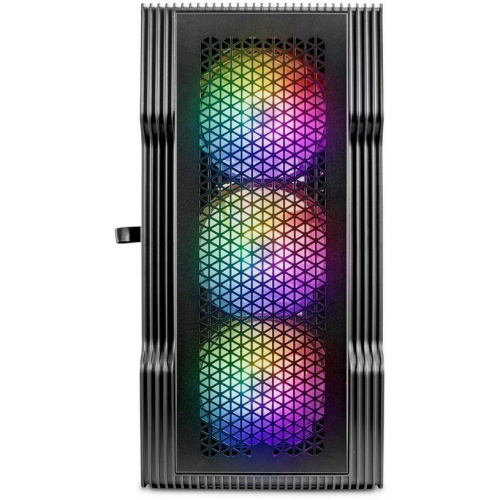 Корпус 1STPLAYER Trilobite T3 T3-BK-4F1 Black mATX TG 4x 120mm LED fans inc