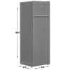 Холодильник с морозильником Beko DSMV5280MA0S серый