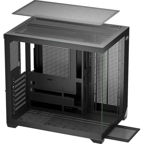 Корпус PcCooler C3T700 BK, без БП Midi-Tower, TG, no fans, 1xUSB-A 3.0 + 2.0 1xUSB-C, ATX, mITX Black