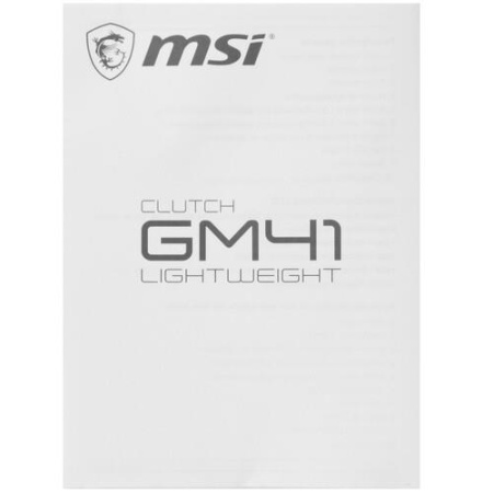 Мышь проводная MSI Clutch GM41 Lightweight  черный
