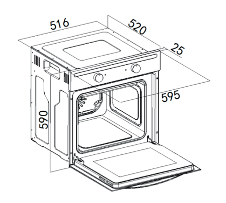 Духовой шкаф Weissgauff EOM 104 B