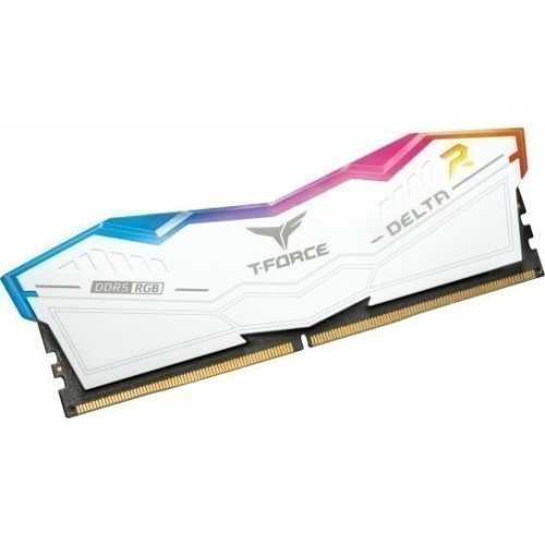 ОЗУ TEAMGROUP T-Force Delta RGB 32GB (FF4D532G7800HC38DDC01) (2x16GB) DDR5 7800MHz CL38 (38-48-48-84) 1.4V / White