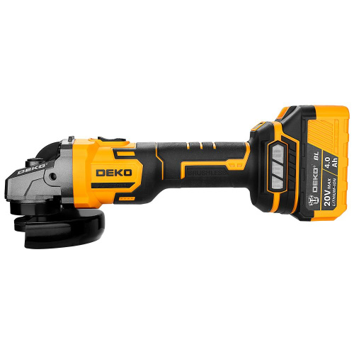 УШМ DEKO DKAG-125 (083-1064) 20В, 2*4.0Ач