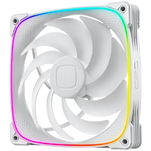 Вентилятор Geometric Future Squama 2503W-14 Single Pack (1F2503W114000) / 140mm, PWM, 2400 RPM, 91.15 CFM, 34.0 dBA, 5V ARGB, White