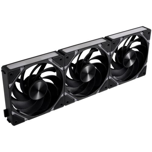 Комплект вентиляторов (3 шт.) 1STPLAYER XF7R Black (XF7R-BK-3IN1) / 120mm Reverse ARGB 3pin 5V PWM 4pin 12V 600-2000rpm 56.8cfm 33.12dBA