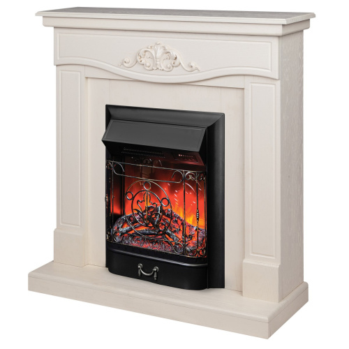 Электрокамин RealFlame Junona WT айвори с очагом Majestic Lux Black RC