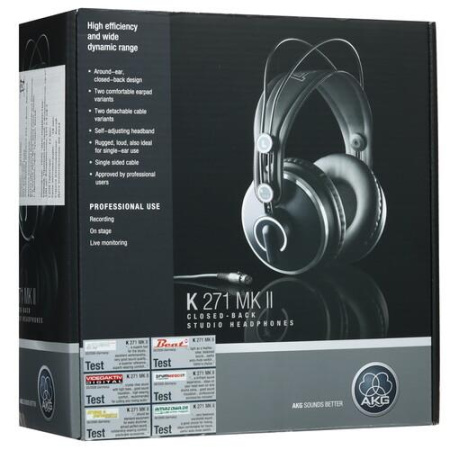 Проводные наушники AKG K271 MKII черный