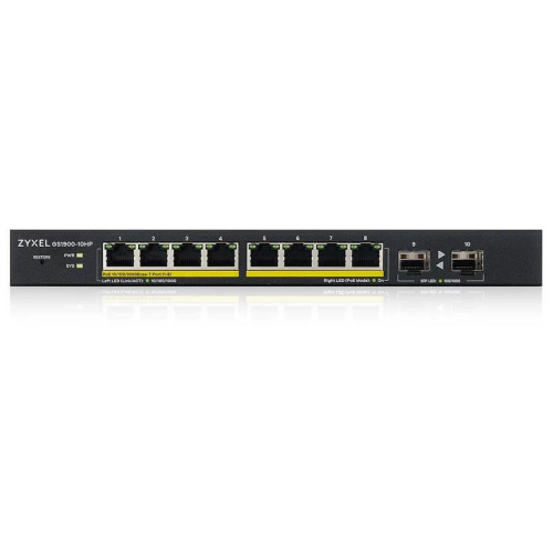Коммутатор ZyXEL GS1900-10HP (GS1900-10HP-EU0102F)