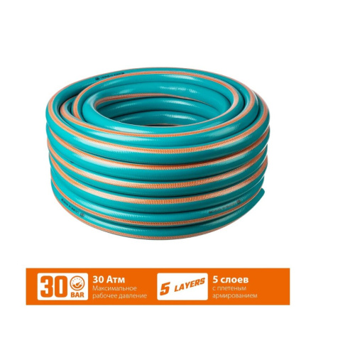 Шланг GRINDA ProLine Expert 5 3/4", 25 м, 30 атм, поливочный, армированный, пятислойный (429007-3/4-25)