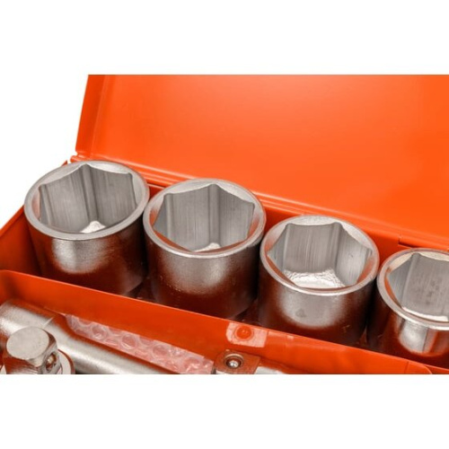 Набор головок торцевых Gigant GAS20 6-ти гранных с трещоткой 3/4" 20 пр.