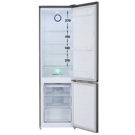 Холодильник с морозильником Beko B3R0CNK312HG серый