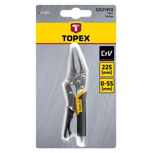 Клещи зажимные Topex 32D857 удлиненные