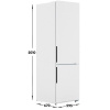 Холодильник с морозильником Midea MDRB600MMF01 белый