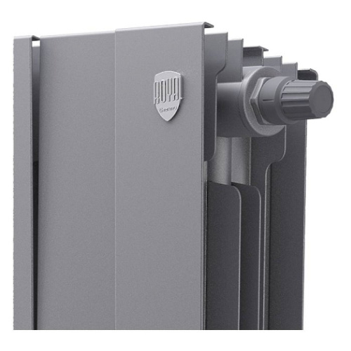 Биметаллический радиатор отопления  Royal Thermo Pianoforte 500 Vdr80 12 Секций Silver Satin
