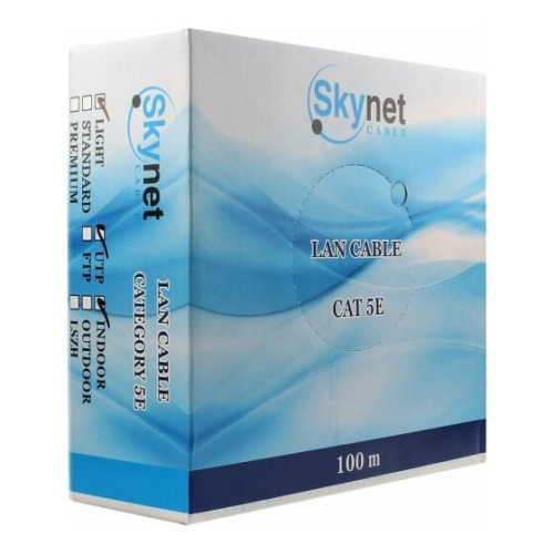 Витая пара SkyNet CSL-UTP-4-CU/100 серый