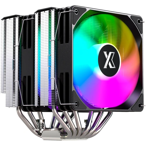 Кулер XASTRA AX620 Basic ARGB LGA1851/1700/1200/115X/AM5/AM4 (Dual Tower, TDP 265W, 6 тепл.трубок 6мм, 2xPWM 120mm ARGB, медное основание)